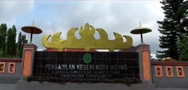 Pengadilan Negeri Kota Agung Lockdown Selama Empat Hari